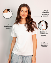 Camiseta Basical Algodón Pesado