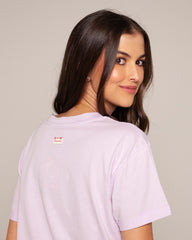 Camiseta cerezas lila