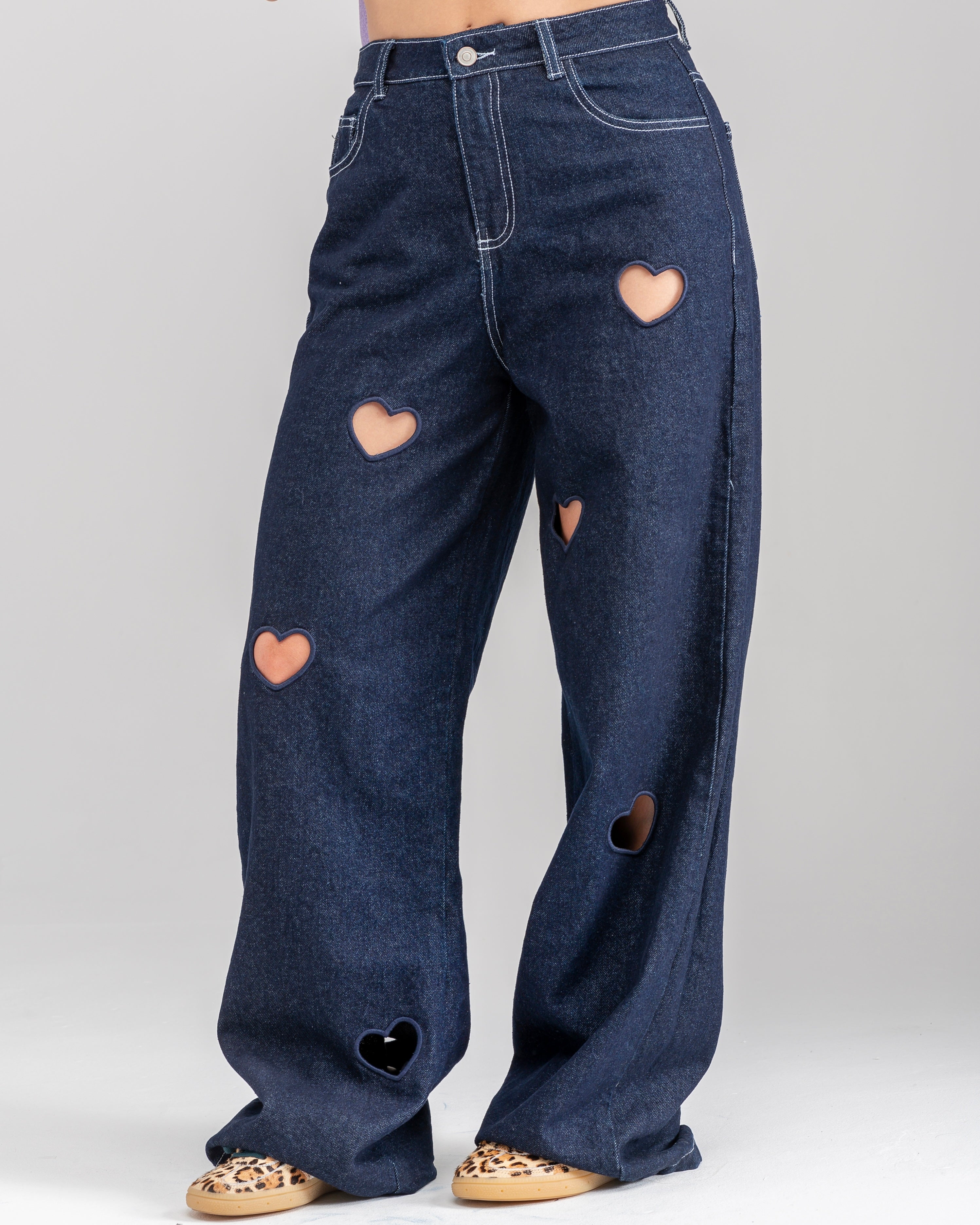 Jean All Hearts Azul
