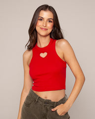 Tank top open heart
