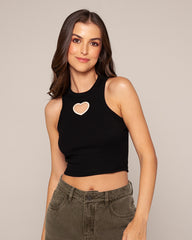 Tank top open heart