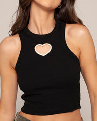 Tank top open heart
