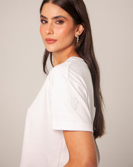 Camiseta Crop Corazon Abierto Atras