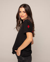 Camiseta corazon abierto