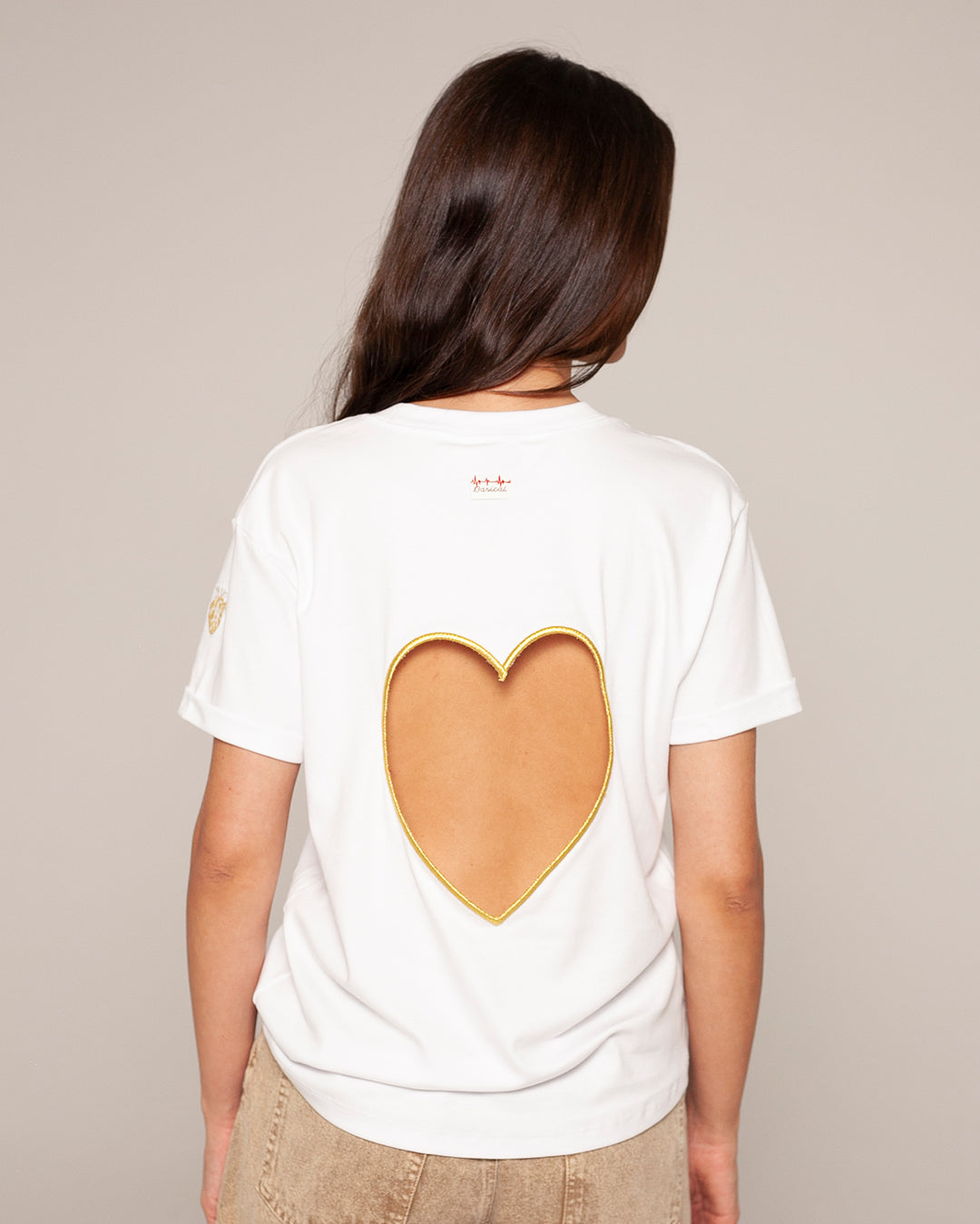 Camiseta corazon abierto