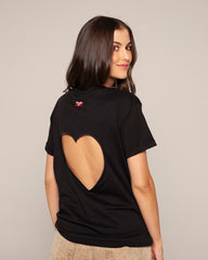 Camiseta corazon abierto