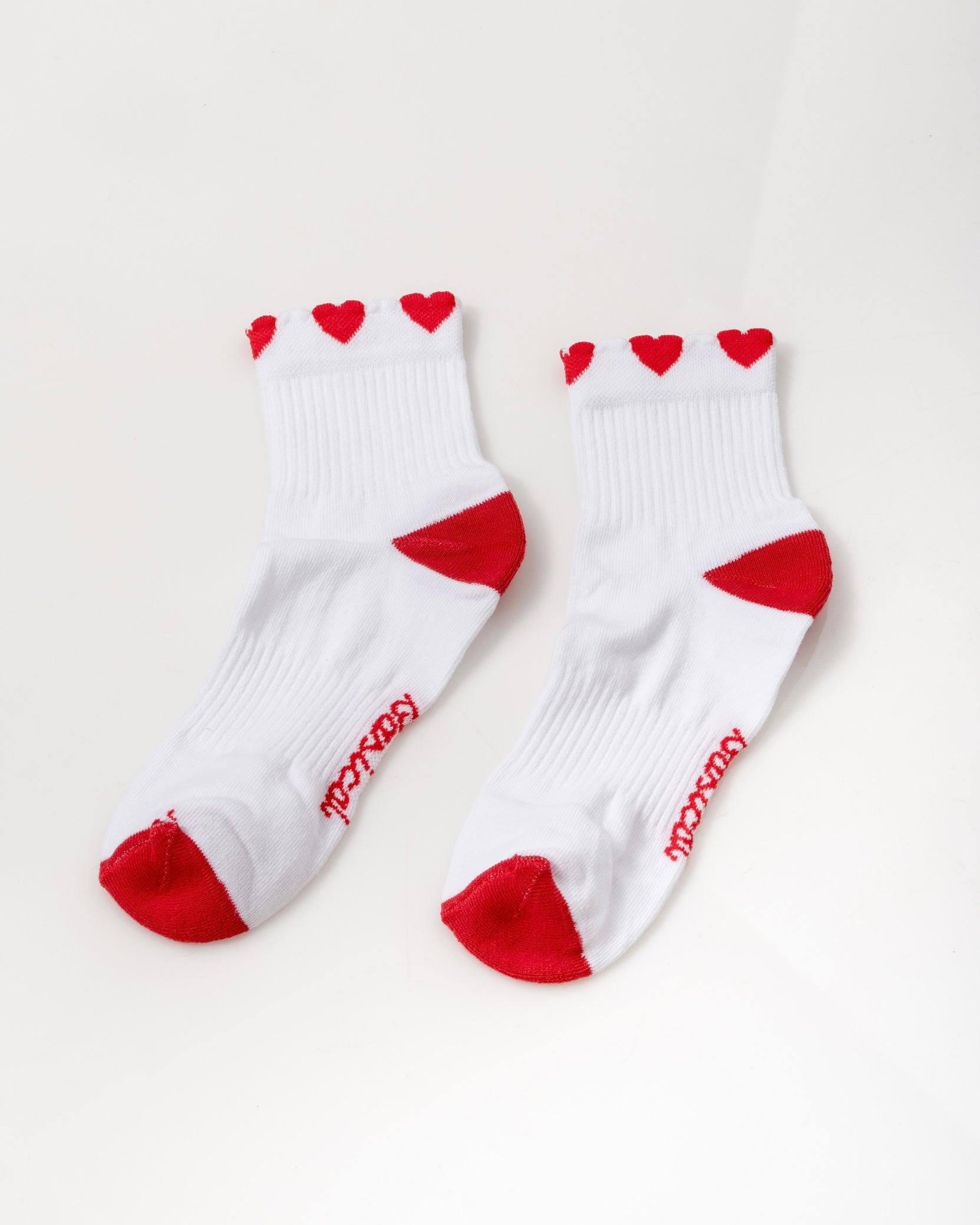 Medias Blancas Corazones