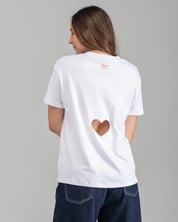 Camiseta Corazón Atrás Blanco