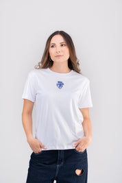 Camiseta Signature Heart Blanco/Azul