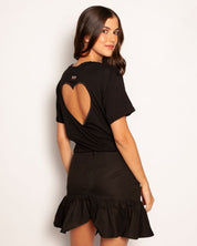 Vestido Corazón Abierto Negro