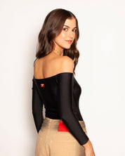 Body Mini Open Heart Negro - Preventa