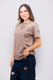 Camiseta Open Heart Special Edition Café/Verde