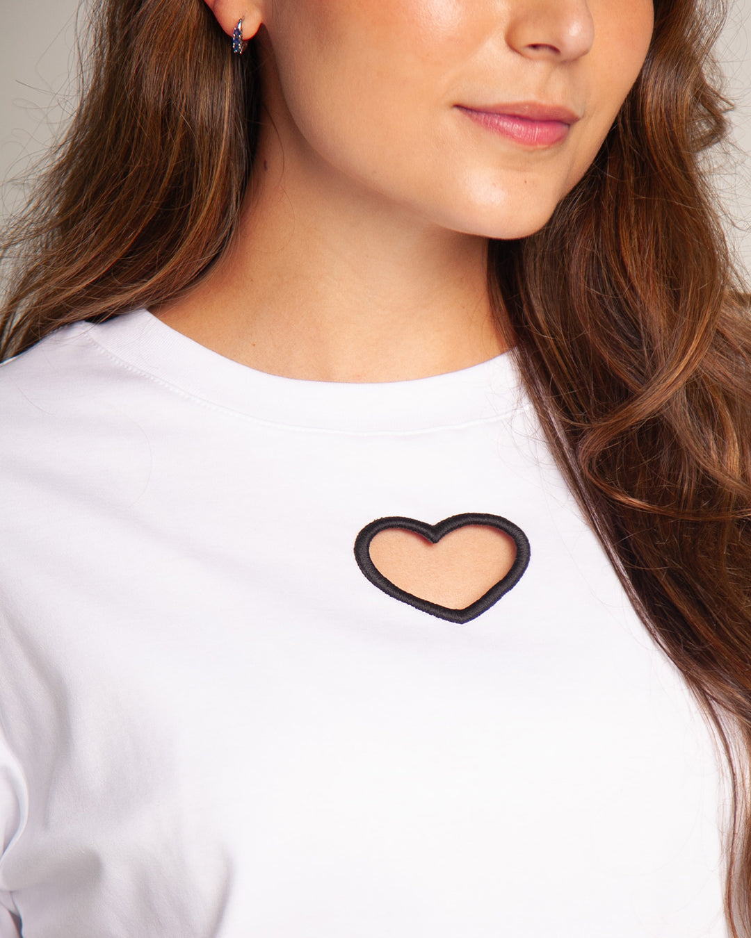 Camiseta open heart blanco