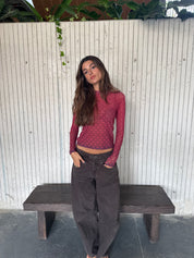 Mesh Corazones Rojo