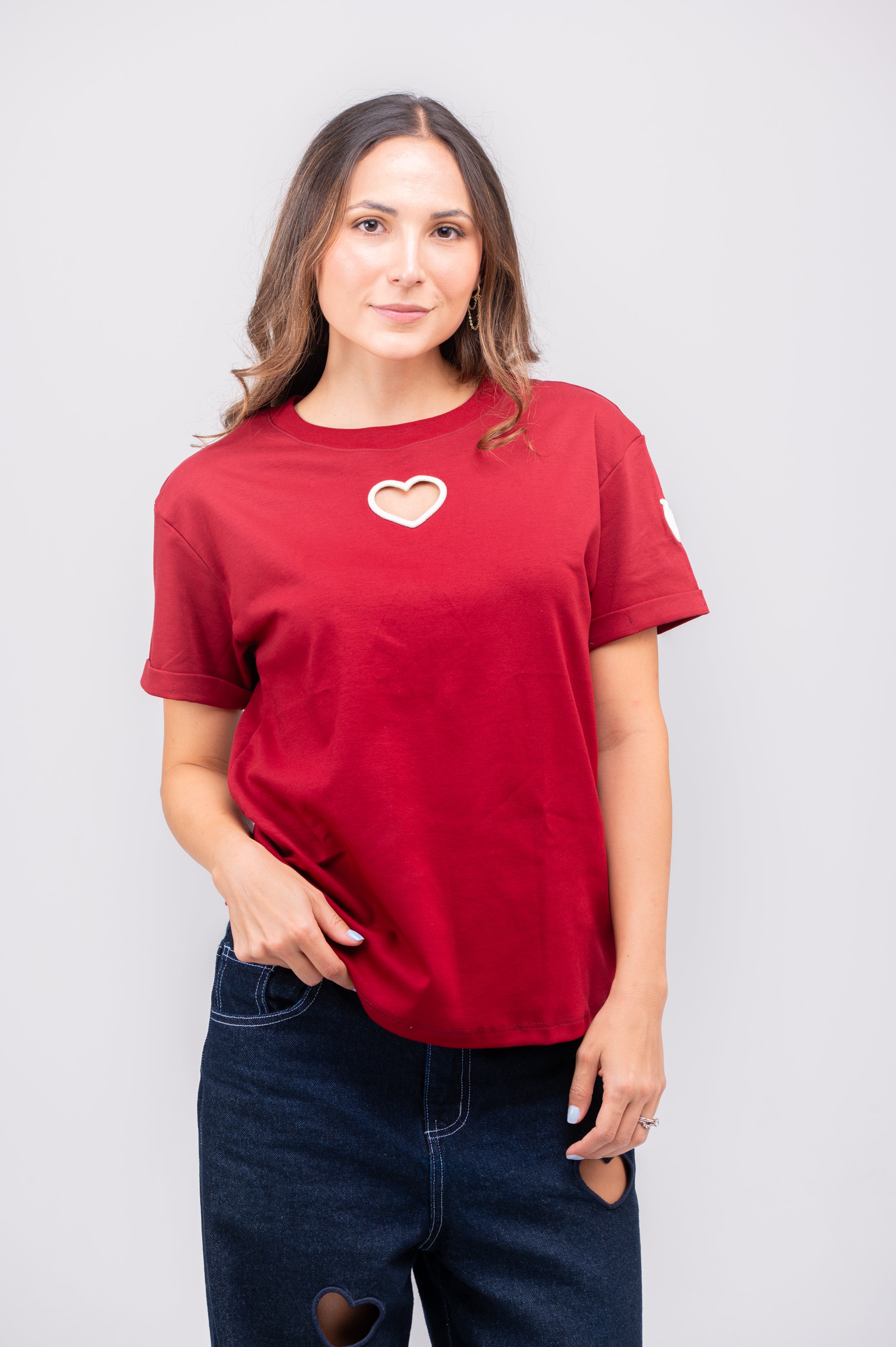 Camiseta Open Heart Special Edition Vino/Crudo