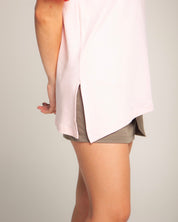 Camiseta Corte Oversized Rosada