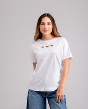Camiseta Tres Corazones Blanca