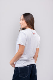 Camiseta Signature Heart Blanco/Azul