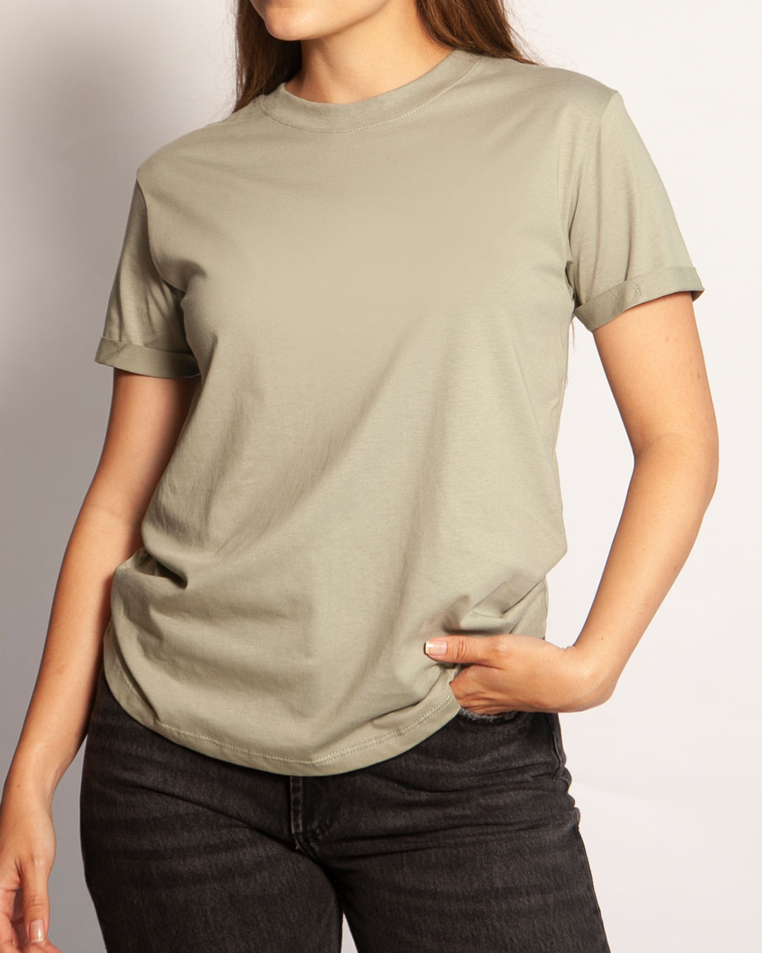 Camiseta Corazón Bordado Verde