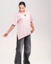 Camiseta Corte Oversized Rosada