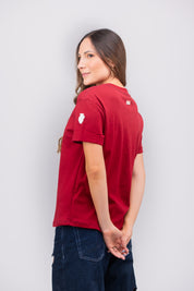 Camiseta Open Heart Special Edition Vino/Crudo