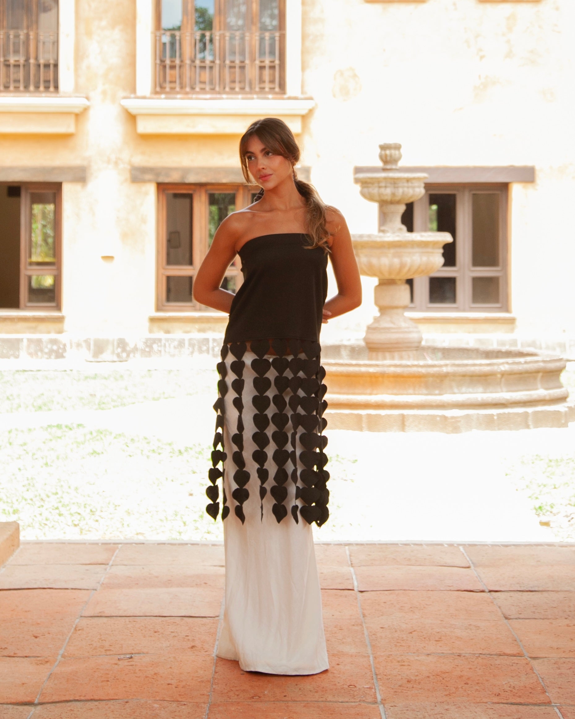 Falda / Top Falling Hearts