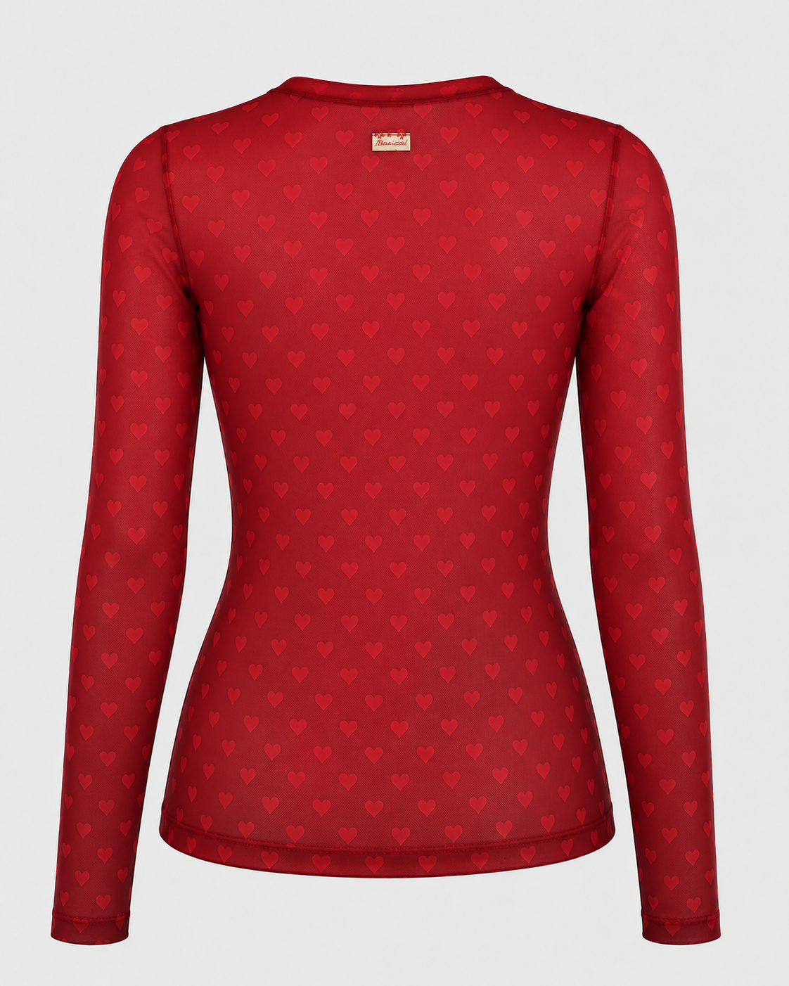 Mesh Corazones Rojo