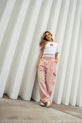 Camiseta cerezas blanca