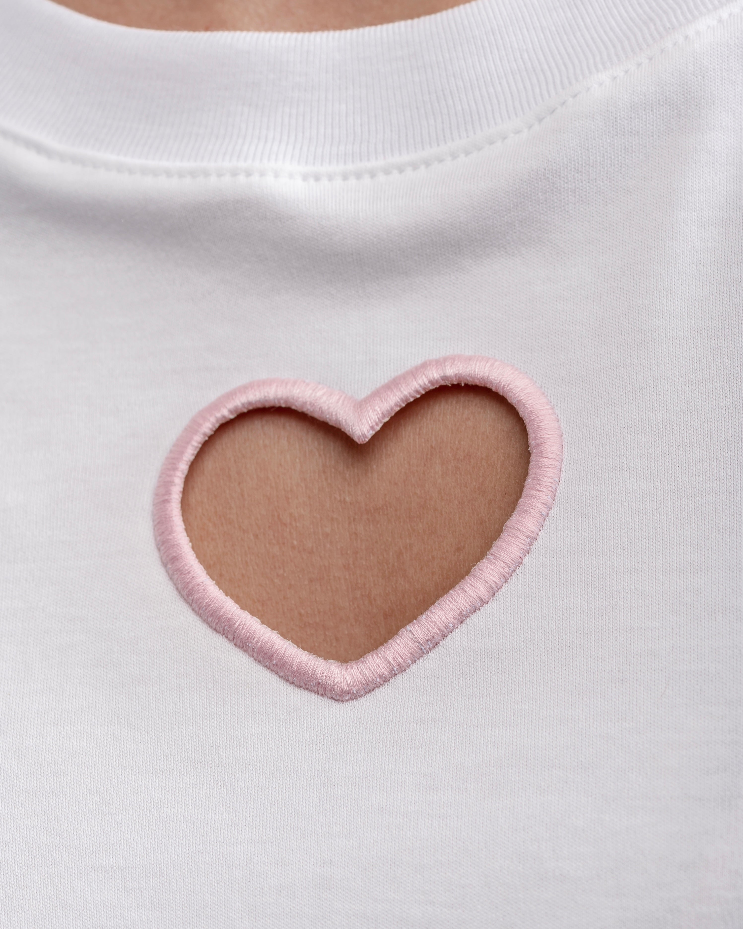 Camiseta open heart blanco