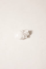 Corazon anatomico en ceramica blanco small