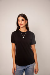 Camiseta charms cloc negro