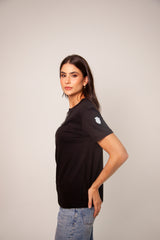 Camiseta charms cloc negro