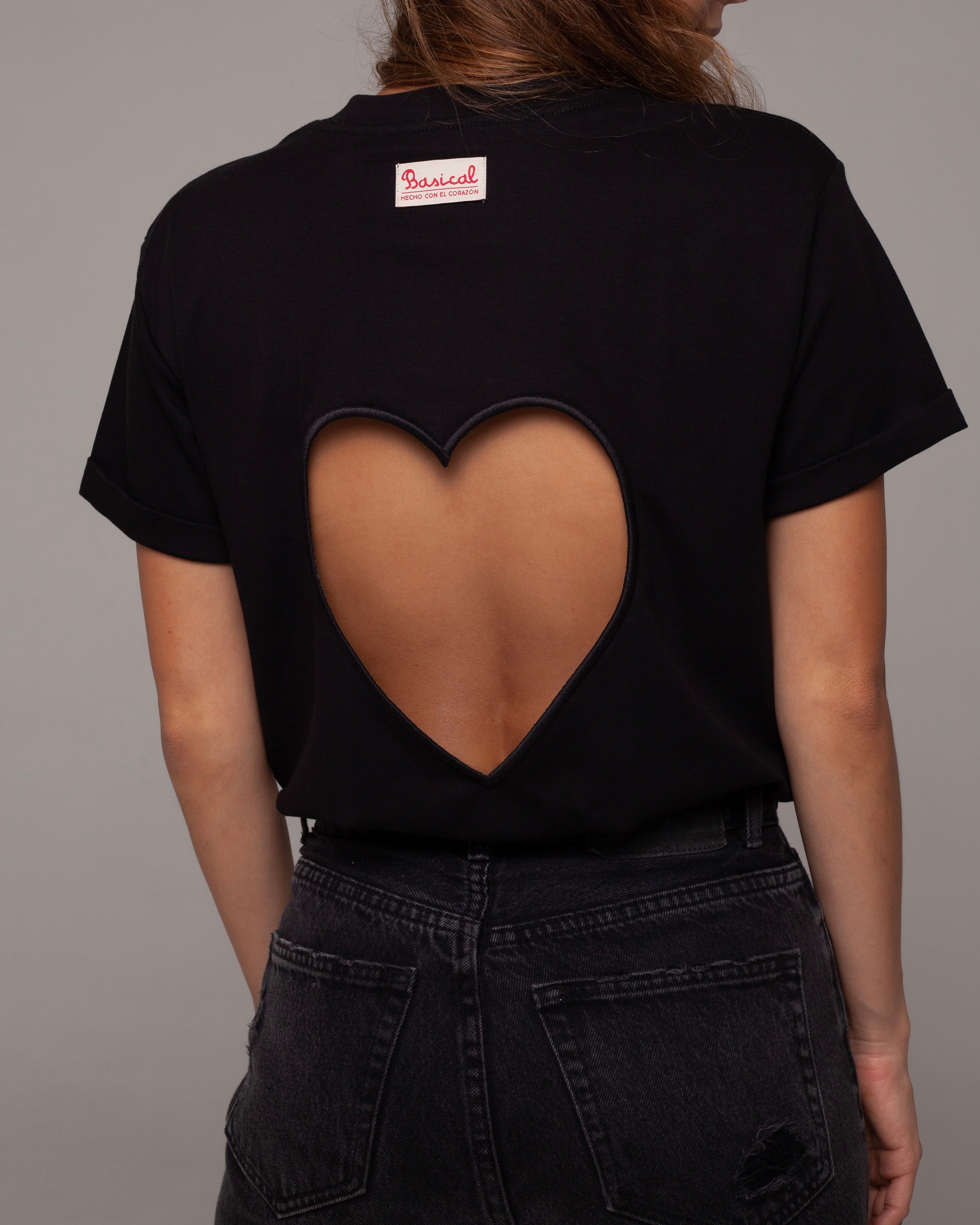 Basic Al Camiseta corazon abierto – BASICAL