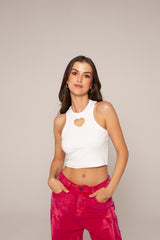 Tank top open heart