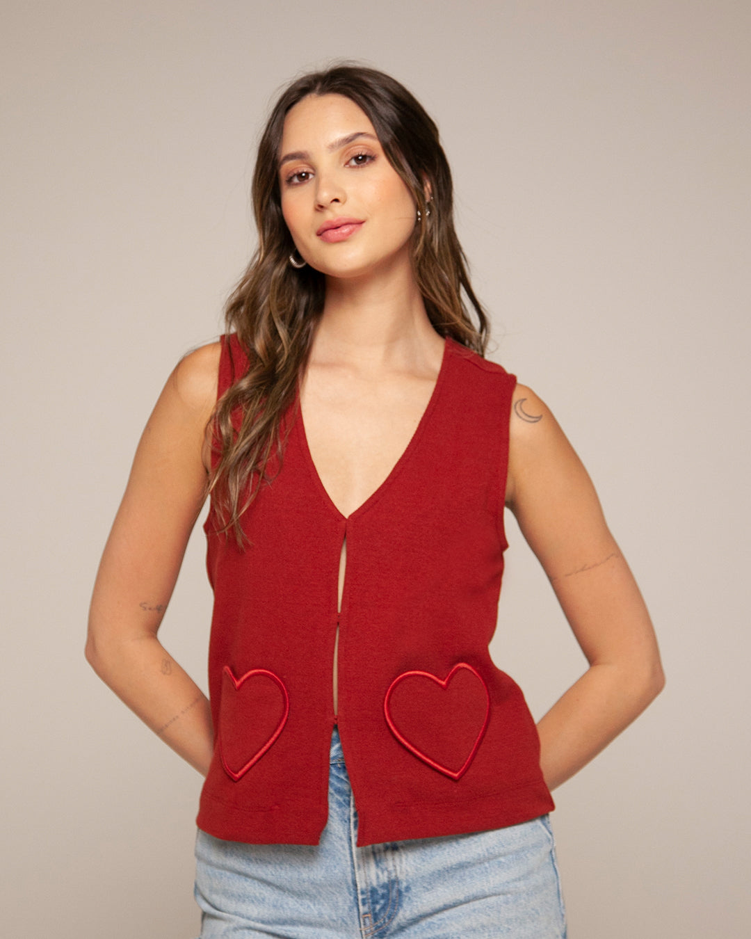 Chaleco Dos Corazones