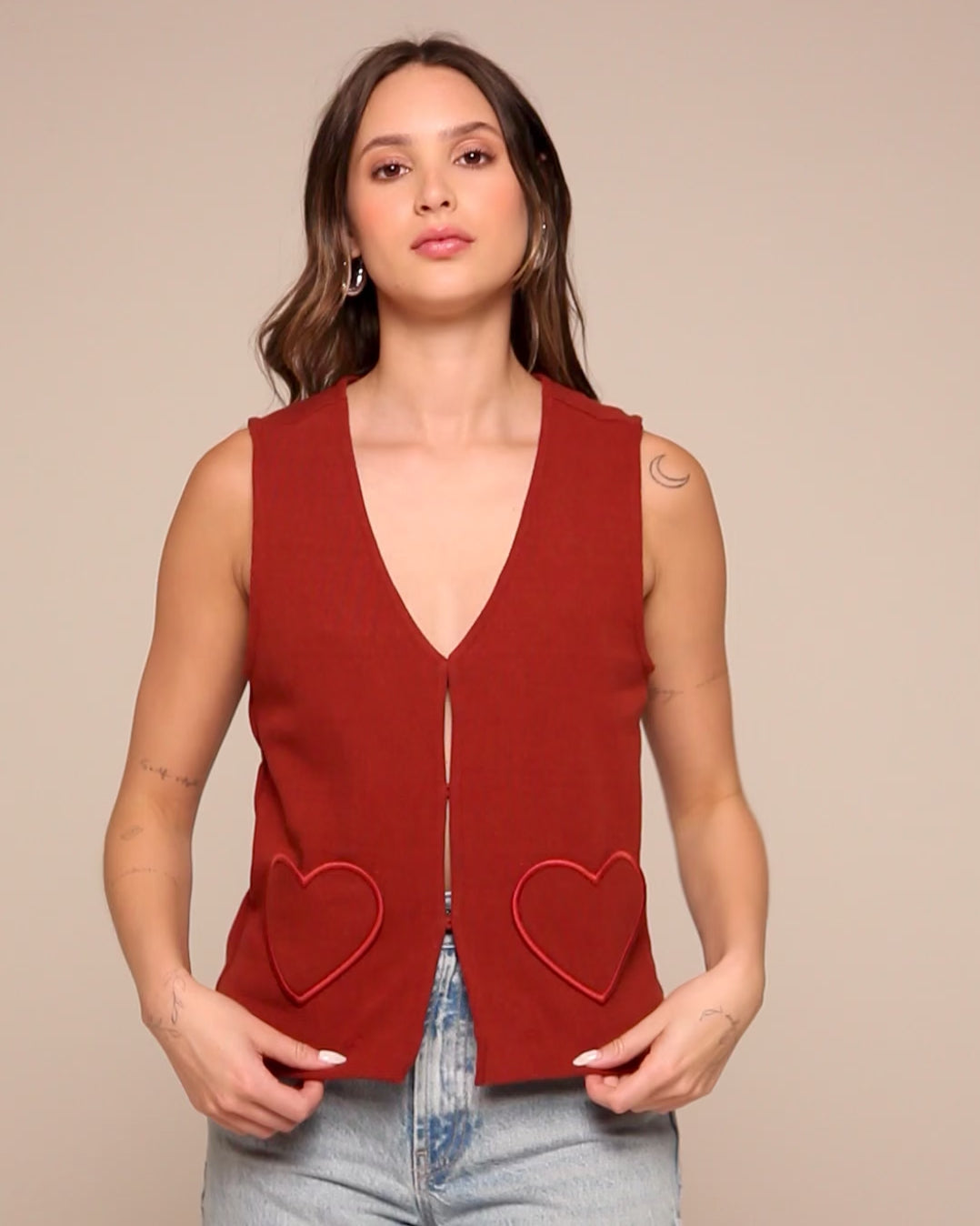 Chaleco Dos Corazones
