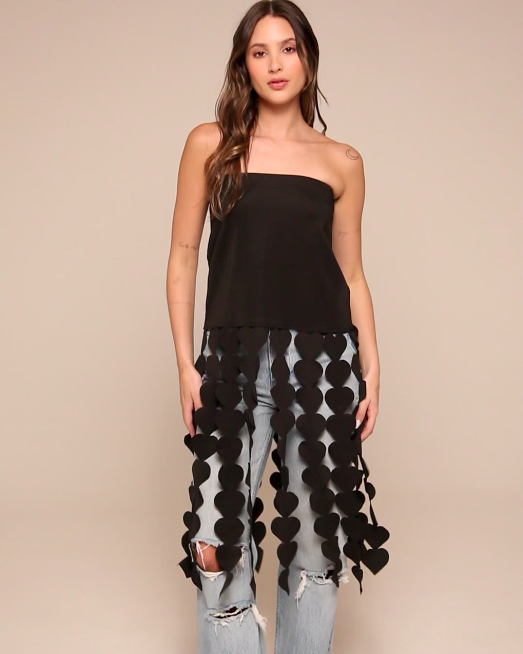Falda / Top Falling Hearts